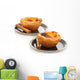 Custard Pies with cinnamon sticks Wall Mural