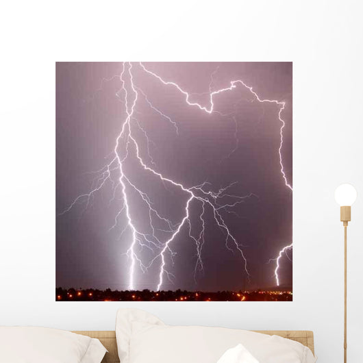 Lightning Storm Tucson Wall Decal