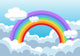 Rainbow and Clouds Sky