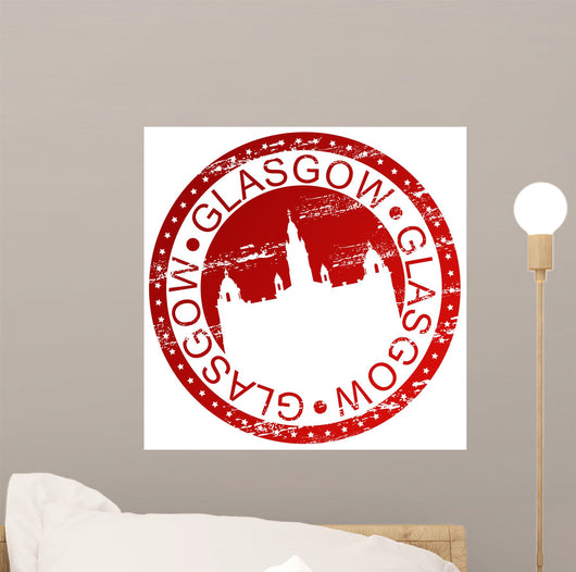 Stamp - Glasgow Scotland Wall Decal