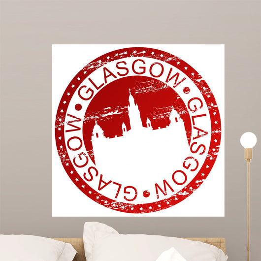 Stamp - Glasgow Scotland Wall Decal