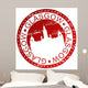 Stamp - Glasgow Scotland Wall Decal