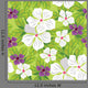 Floral Seamless Pattern with Wall Decal