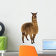 Alpaca against white background Wall Decal