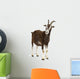 Toggenburg Goat against White Wall Decal