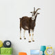 Toggenburg Goat against White Wall Decal