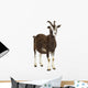Toggenburg goat looking away Wall Decal