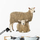 Sheep Standing Over Another Lying Wall Decal
