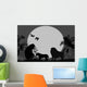 Safari Lion Family Night Wall Mural