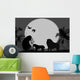 Safari Lion Family Night Wall Mural