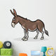 donkey farm animal cartoon illustration Wall Decal