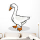 goose farm bird animal cartoon illustration Wall Decal