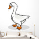 goose farm bird animal cartoon illustration Wall Decal