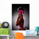 Pretty Young Woman Glowing Wall Mural