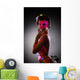 Pretty Young Woman Glowing Wall Mural