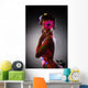 Pretty Young Woman Glowing Wall Mural
