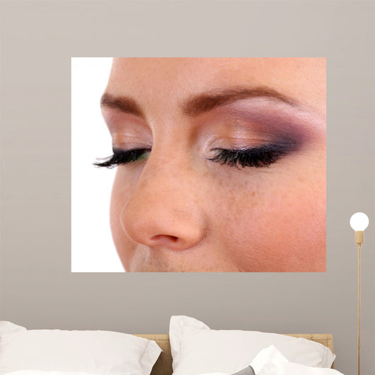 Beautiful Female Eyes with Wall Mural