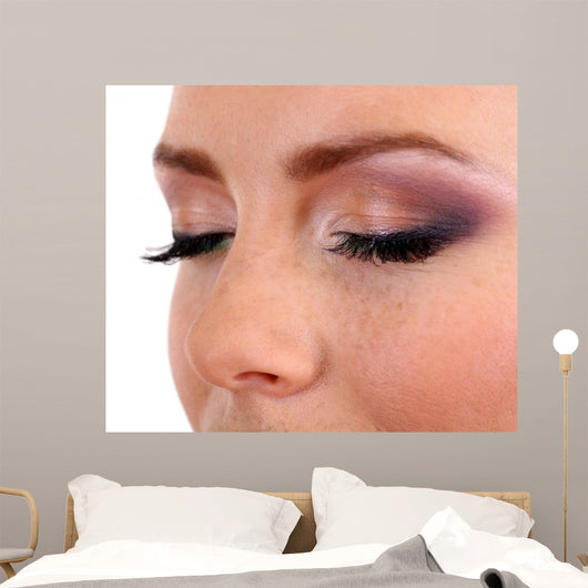 Beautiful Female Eyes with Wall Mural