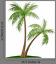 Vector Illustration Two Palm