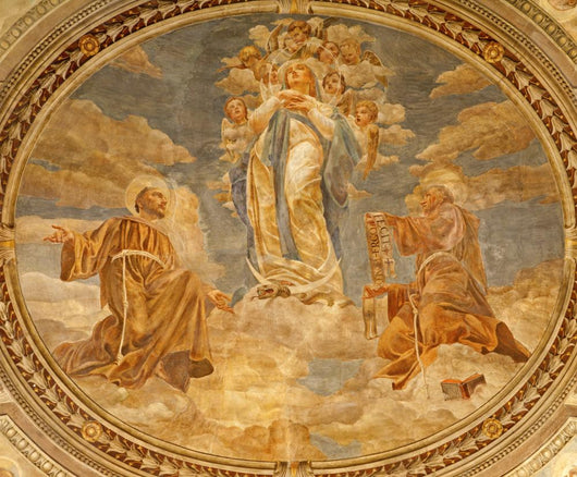 Fresco Virgin Mary San