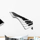 Wavy Keyboard Wall Decal