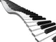 Wavy Keyboard Wall Decal