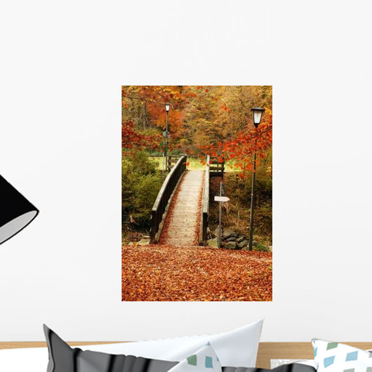 Autumn Bridge Wall Decal