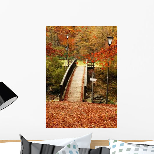 Autumn Bridge Wall Decal