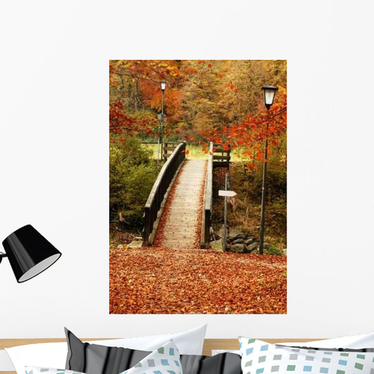 Autumn Bridge Wall Decal