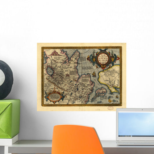 Old Map Wall Mural