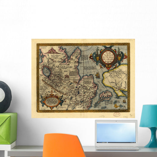 Old Map Wall Mural