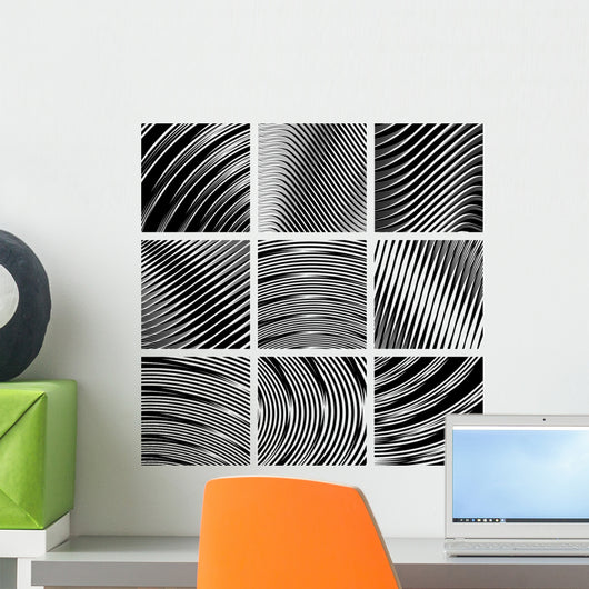 Abstract Textured Backgrounds Set Wall Decal
