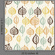 Seamless Hand-Drawn Leaves Wall Decal
