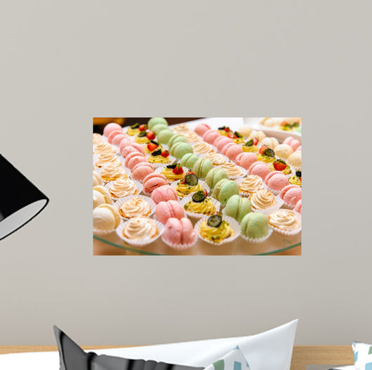 Tray with Delicious Cakes