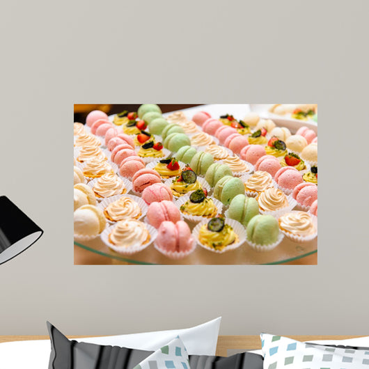 Tray with Delicious Cakes