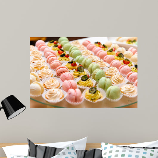 Tray with Delicious Cakes