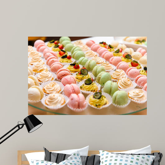 Tray with Delicious Cakes