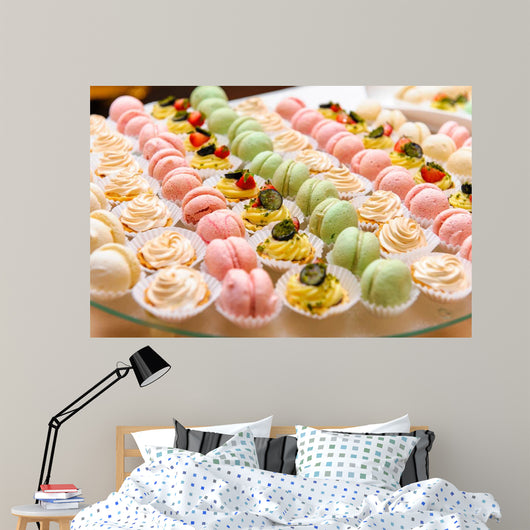 Tray with Delicious Cakes