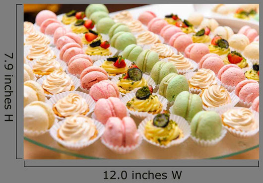 Tray with Delicious Cakes