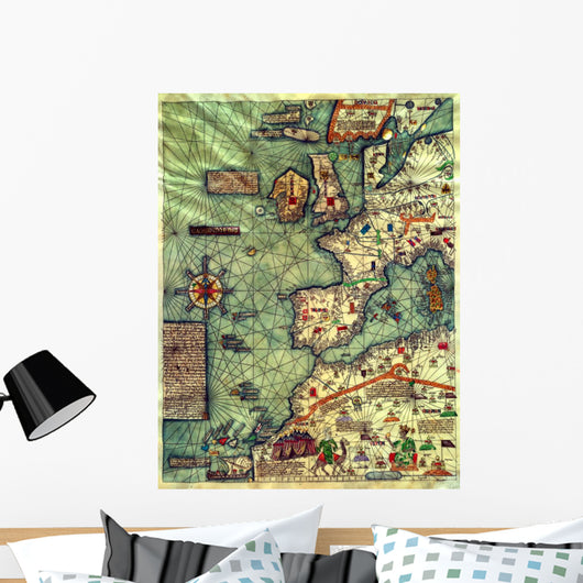 Old Map Wall Mural