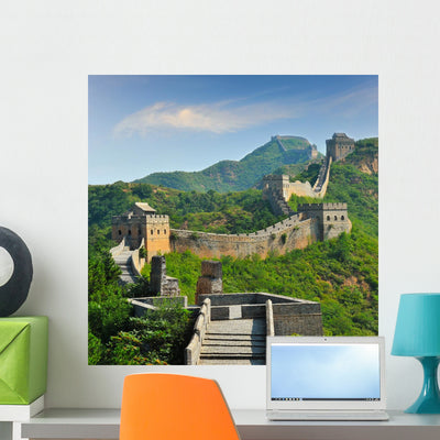 Great Wall China Summer shown on a wall
