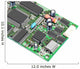 Green Computer Circuit Board Wall Decal