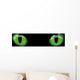 Dangerous Green Eyes Black Wall Decal