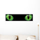 Dangerous Green Eyes Black Wall Decal
