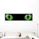 Dangerous Green Eyes Black Wall Decal