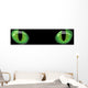 Dangerous Green Eyes Black Wall Decal