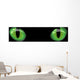 Dangerous Green Eyes Black Wall Decal