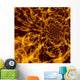 Sun Burst Fractal Wall Decal