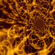 Sun Burst Fractal Wall Decal