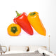 Three Sweet Peppers Cutout Wall Decal